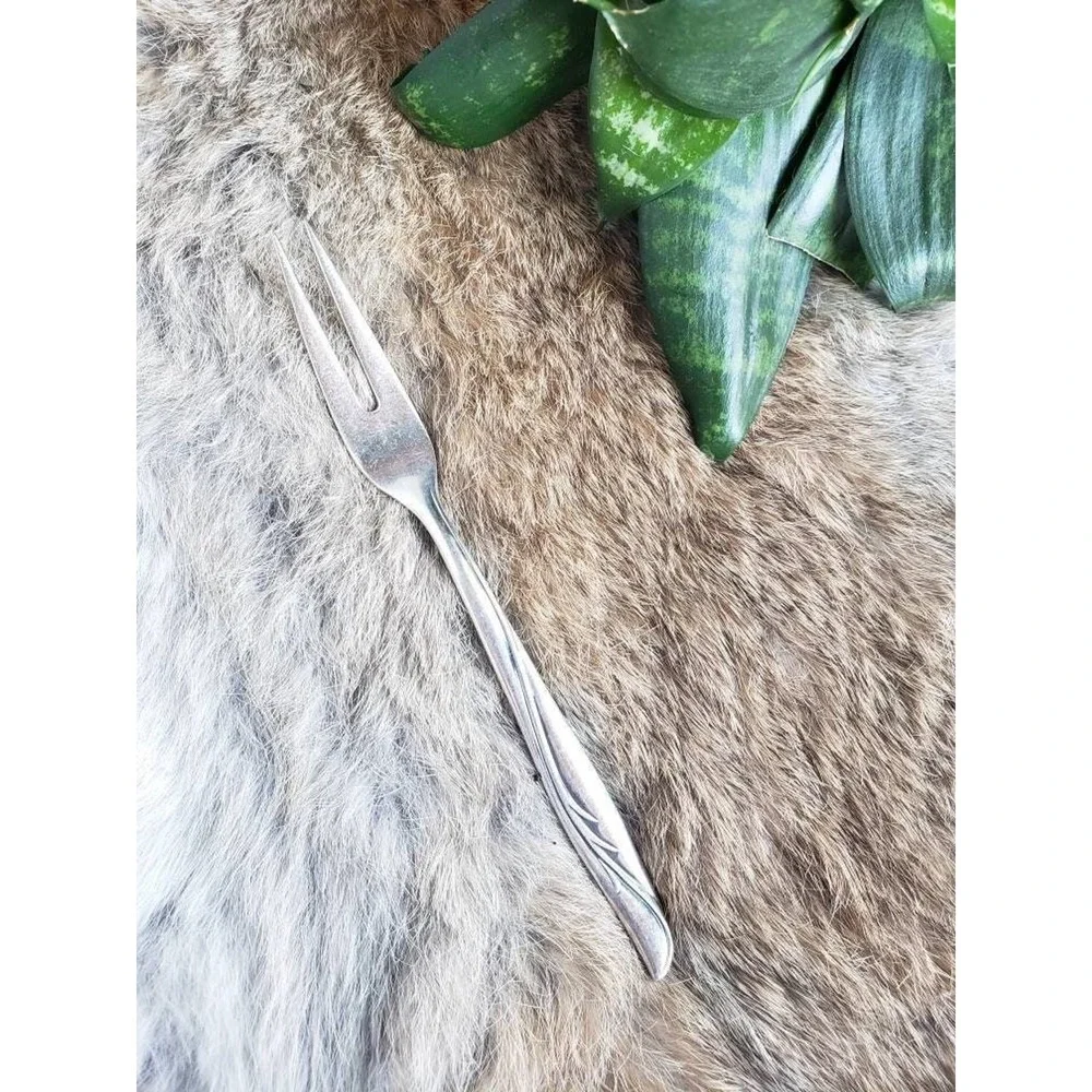 Rostfrei Solingen Small Cold‎ Meat Fork 100 Silverplate Flatware | Vintage